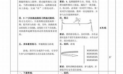 田径体育课教案中班_田径体育课教案中班反思